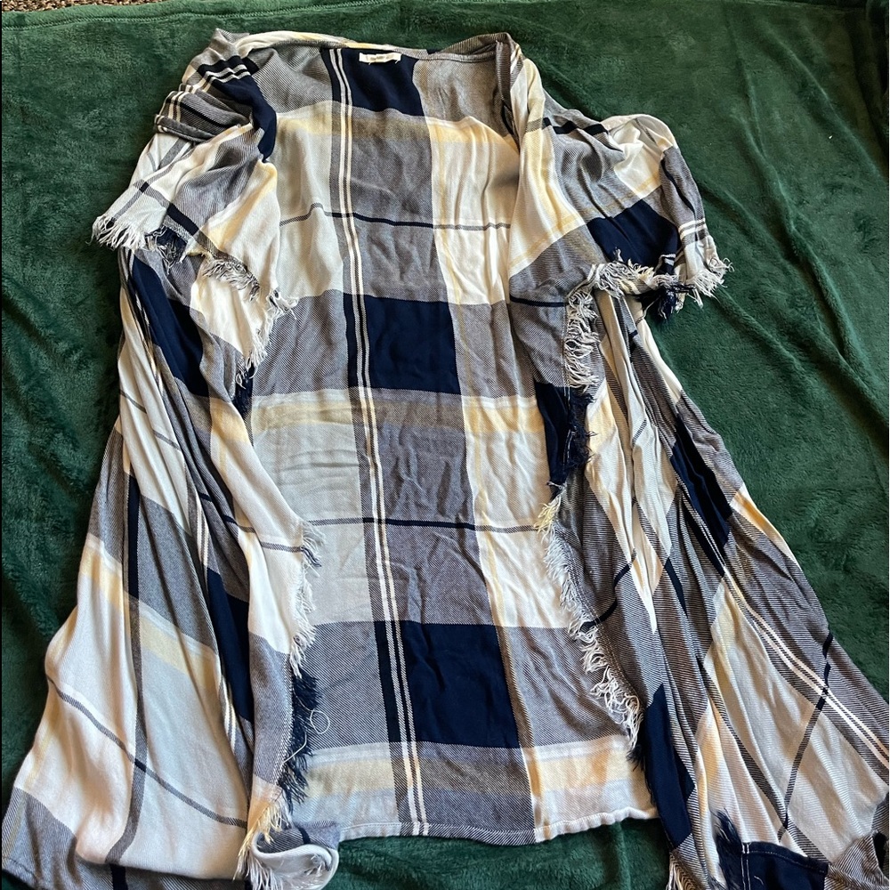 Flannel style cardigan